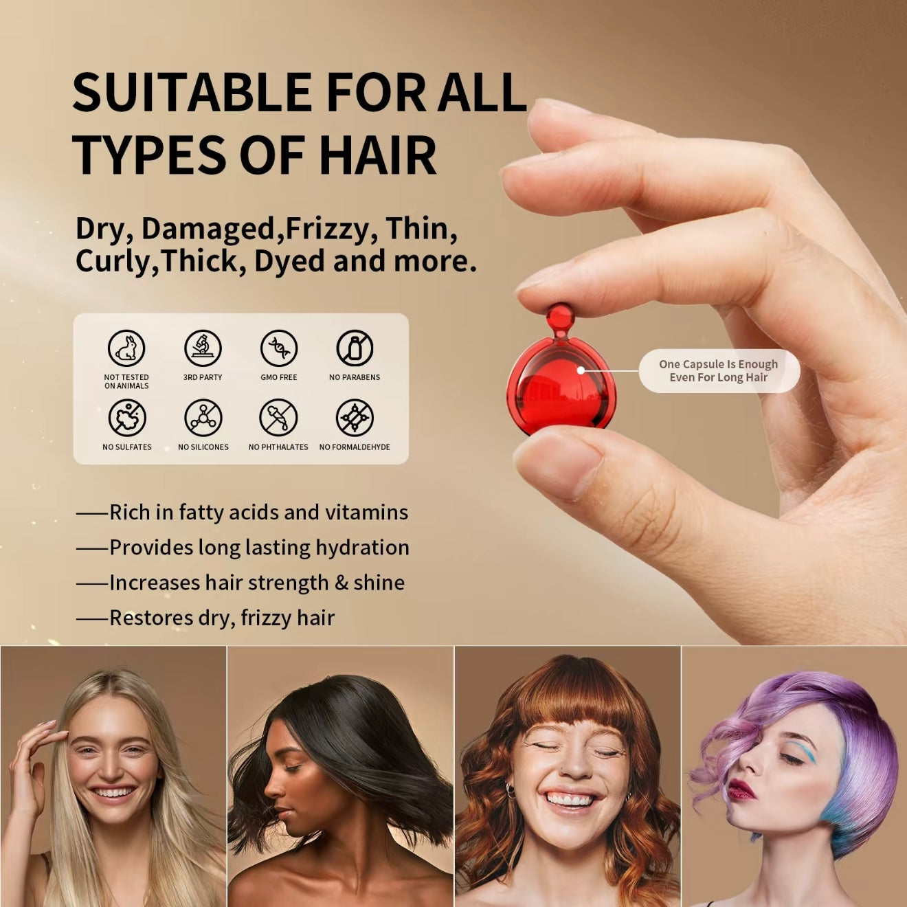 Aceite Vitaminas Para el Cabello